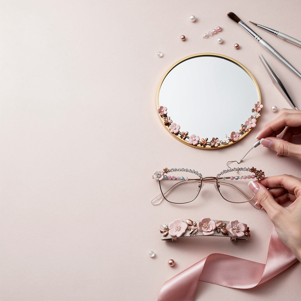 Piko مرايات ونظارات وإكسسوارات مزينة يدويًا بتصاميم فنية مميزة